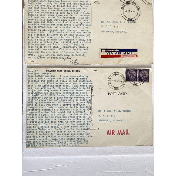 1955-1963 Incredible Peter Winter Jumbo Postcards US Scenes Collection Set 12 - Picture 14 of 16